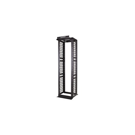 Ortronics MM10 CABLE MANAGEMENT RACK, 16.25" CHANNEL DEPTH, 45 RU, 7' H, BLACK MM10716